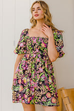 Carregar imagem no visualizador da galeria, ODDI Floral Tie Back Mini Dress
