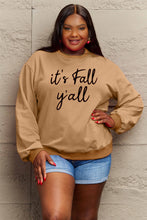 Cargar imagen en el visor de la galería, Simply Love IT&#39;S FALL Y&#39;ALL Graphic Sweatshirt
