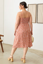 Load image into Gallery viewer, Zenobia Plus Size Cutout Floral Spaghetti Strap Dress
