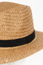 Load image into Gallery viewer, Fame Basket Weave Straw Sun Hat
