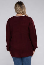 Cargar imagen en el visor de la galería, Zenana Plus Size Open Front Waffle Knit Cardigan
