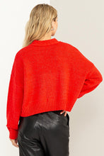 Carregar imagem no visualizador da galeria, Cute Mood Crop Shoulder Cropped Cardigan Sweater
