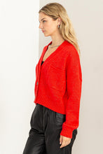 Carregar imagem no visualizador da galeria, Cute Mood Crop Shoulder Cropped Cardigan Sweater
