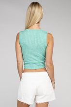 Carregar imagem no visualizador da galeria, Zenana Cropped Ribbed Knit Tank Top
