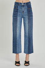 Load image into Gallery viewer, RISEN Mid Rise Two Tone Blue Denim Jeans
