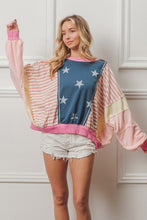 Load image into Gallery viewer, BiBi Stars and Stripes Long Sleeve Top
