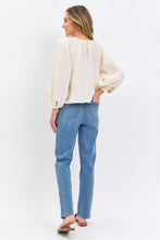 Ladda upp bild till gallerivisning, Judy Blue High Waisted Blue Denim Straight Leg Jeans
