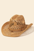 Cargar imagen en el visor de la galería, Fame Straw Weave Rope Ribbon Cowboy Hat
