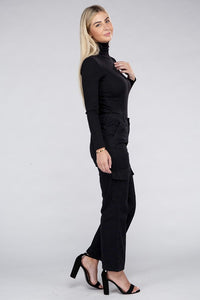 Ambiance Everyday Wear Comfort Waist Cargo Pants