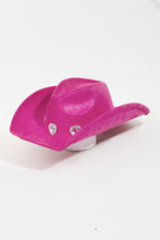 Ladda upp bild till gallerivisning, Fame Rhinestone Pave Heart Cowboy Hat
