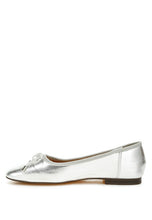 Carregar imagem no visualizador da galeria, Rag Primrose Metallic Pleather Bow Ballerinas
