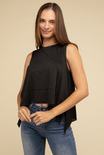 Load image into Gallery viewer, Zenana Asymmetrical Side Slit Sleeveless Top
