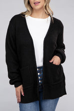 Load image into Gallery viewer, Zenana Plus Size Open Front Waffle Knit Cardigan
