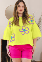 Load image into Gallery viewer, ODDI Flower Embroidered Detailed Top
