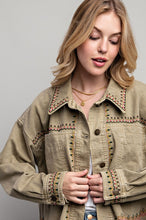 Load image into Gallery viewer, Sweet Generis Embroidered Washed Cotton Jacket
