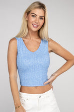 Ladda upp bild till gallerivisning, Zenana Cropped Ribbed Knit Tank Top
