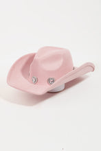 Load image into Gallery viewer, Fame Rhinestone Pave Heart Cowboy Hat
