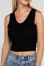 Ladda upp bild till gallerivisning, Zenana Cropped Ribbed Knit Tank Top
