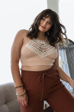 Carregar imagem no visualizador da galeria, Leto Plus Size Crochet Lace High Neck Bralette
