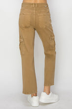 Load image into Gallery viewer, Risen Mocha Brown Denim Cargo Jeans
