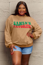 Load image into Gallery viewer, Simply Love SANTA&#39;S FAVORITE Graphic Sweatshirt
