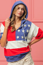 Load image into Gallery viewer, BiBi American Flag Theme Hoodie
