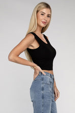 Cargar imagen en el visor de la galería, Zenana Cropped Ribbed Knit Tank Top
