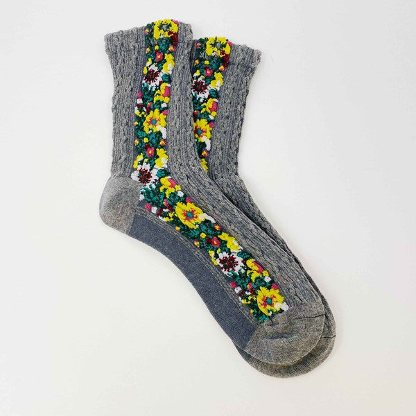 Noble Floral Beauty Socks