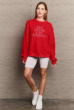 Load image into Gallery viewer, Simply Love EAT DRINK &amp; BE THANKFUL Sweatshirt
