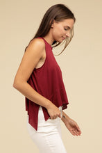 Load image into Gallery viewer, Zenana Asymmetrical Side Slit Sleeveless Top
