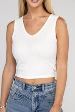 Carregar imagem no visualizador da galeria, Zenana Cropped Ribbed Knit Tank Top
