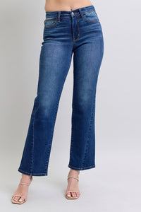 Judy Blue Side Seam Blue Denim Straight Leg Jeans