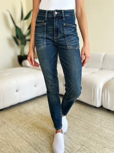 Judy Blue High Waist Blue Wash Denim Skinny Jeans