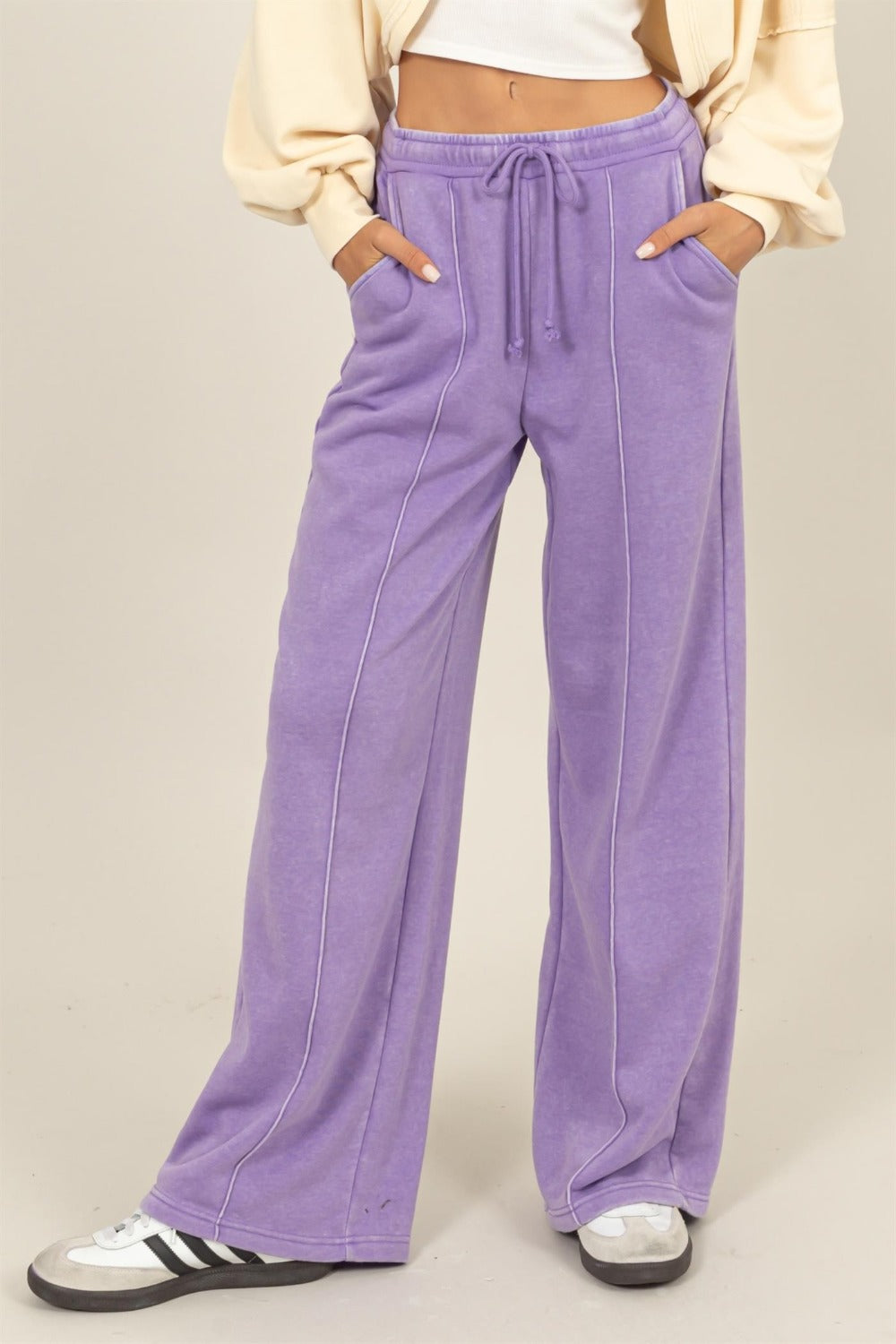 HYFVE Purple Wide Leg Pants