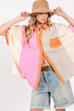 Carregar imagem no visualizador da galeria, SAGE + FIG Color Block Button Down Shirt
