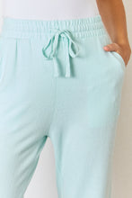 Load image into Gallery viewer, RISEN Mint Green Ultra Soft Knit Jogger Pants
