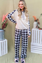 Загрузить изображение в средство просмотра галереи, And The Why Drawstring Hooded Top and Plaid Pants Lounge Set
