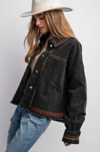 Load image into Gallery viewer, Sweet Generis Embroidered Washed Cotton Jacket
