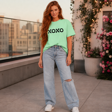 Carregar imagem no visualizador da galeria, All About Love XOXO Hugs and Kisses Women's Cotton T-Shirt
