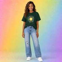 Carregar imagem no visualizador da galeria, Enchanted Rainbow Sun T-Shirt
