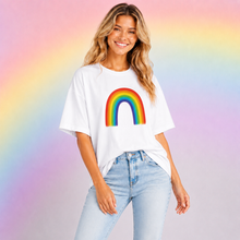Carica l'immagine nel visualizzatore di Gallery, Classic Watercolor Rainbow Premium Crewneck T-shirt
