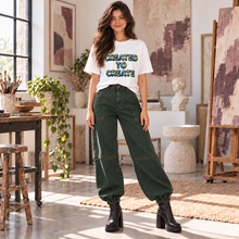 Carregar imagem no visualizador da galeria, Created To Create Here on Earth Women's Organic Cotton T-Shirt
