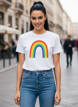 Cargar imagen en el visor de la galería, Classic Watercolor Rainbow Premium Crewneck T-shirt
