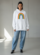 Cargar imagen en el visor de la galería, Classic Rainbow Relaxed Hoodie
