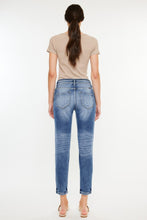 Load image into Gallery viewer, Kancan Distressed Blue Denim Mom Jeans
