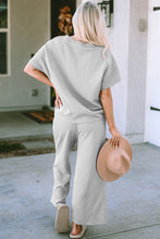 Load image into Gallery viewer, Double Take Textured Loungewear Set
