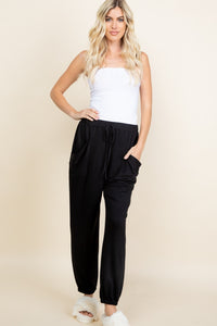 Super Lady Black Jogger Style Pants