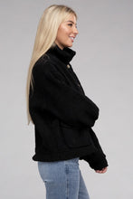 Load image into Gallery viewer, Ambiance Cozy Sherpa Button Down Lined Jacket
