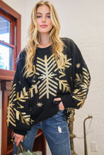 Загрузить изображение в средство просмотра галереи, And The Why Foil Snowflake Knit Sweater
