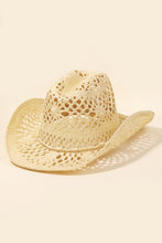 Cargar imagen en el visor de la galería, Fame Straw Weave Rope Ribbon Cowboy Hat
